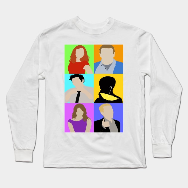 HIMYM (Minimalist Collage) Long Sleeve T-Shirt by tytybydesign